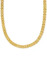 Panther Link 18" Chain Necklace in 14k Gold