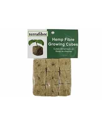 Terrafibre Natural Hemp Fibre Growing Cubes 1.5", 9 Cubes