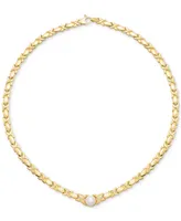 Cultured Freshwater Pearl (9mm) 18" Collar Necklace in 14k Gold-Plated Sterling Silver