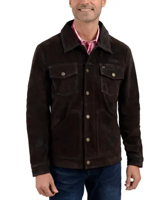 Frye Men's Vintage Leather Trucker Jacket
