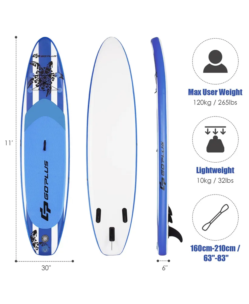 1pcs 11' Inflatable Stand Up Paddle Board Sup Surfboard