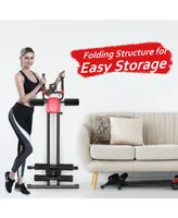 Costway Ab Machine with Lcd Monitor Adjustable Abdominal Trainer Cruncher