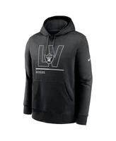 Men's Nike Black Las Vegas Raiders City Code Club Fleece Pullover Hoodie