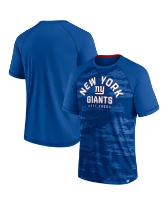 Men's Fanatics Royal New York Giants Hail Mary Raglan T-shirt
