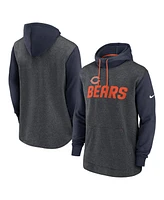 Men's Nike Heathered Charcoal, Navy Chicago Bears Surrey Legacy Pullover Hoodie
