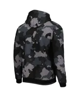 Men's The Wild Collective Black Pittsburgh Steelers Camo Pullover Hoodie