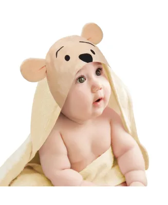 Lambs & Ivy Disney Baby Winnie the Pooh Tan Cotton Hooded Baby Bath Towel