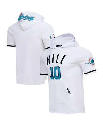 Men's Pro Standard Tyreek Hill White Miami Dolphins Player Name and Number Hoodie T-shirt