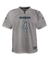 Big Boys Nike Dak Prescott Gray Dallas Cowboys Atmosphere Game Jersey