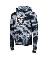 Men's New Era Black Las Vegas Raiders Team Tie-Dye Pullover Hoodie