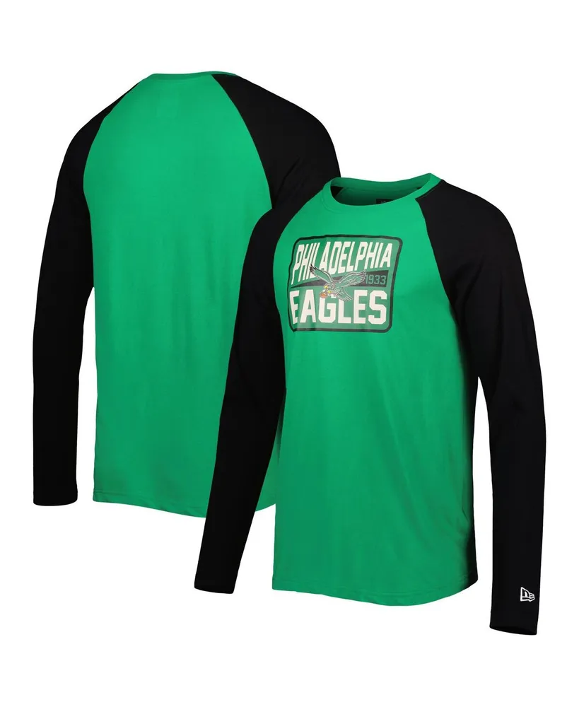 New Era / Women's Philadelphia Eagles Green Lace-Up V-Neck T