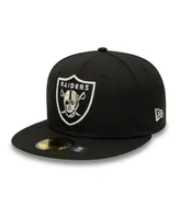 Men's New Era Black Las Vegas Raiders Citrus Pop 59FIFTY Fitted Hat