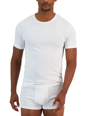 Alfani Men's 4-Pk. Slim-Fit Solid Cotton Undershirts, Created for Macy's