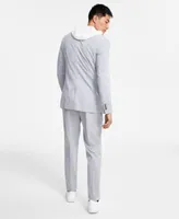 Alfani Mens Pique Slub Hoodie Mens Modern Knit Suit Separate Jacket Pants Created For Macys