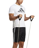 adidas Men's Train Essentials Classic-Fit Aeroready 3-Stripes 10" Training Shorts