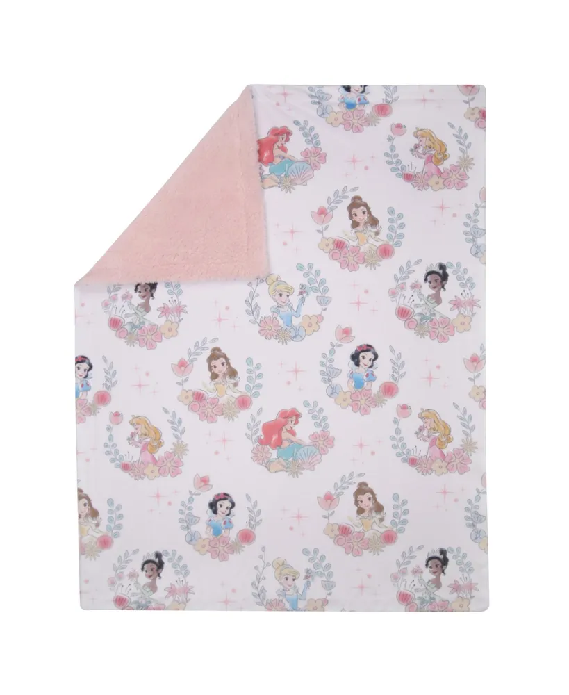 Lambs & Ivy Disney Princesses Baby Blanket - Ariel,Snow White,Cinderella,& more