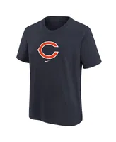 Big Boys Nike Navy Chicago Bears Logo T-shirt