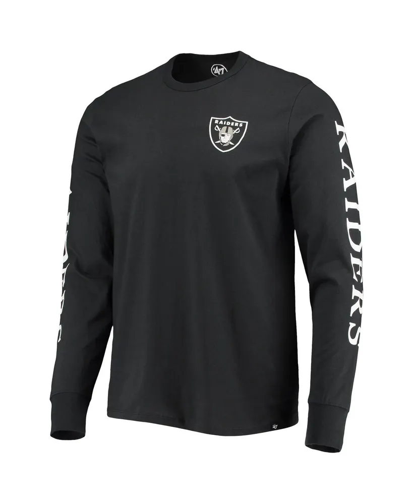 Men's '47 Brand Black Las Vegas Raiders Franklin Long Sleeve T-shirt