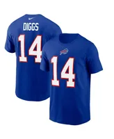 Men's Nike Stefon Diggs Royal Buffalo Bills Name and Number T-shirt