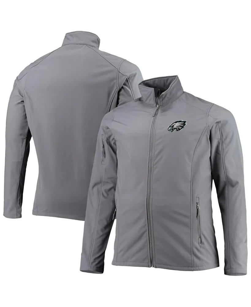 Men's Dunbrooke Charcoal Philadelphia Eagles Big and Tall Sonoma Softshell Full-Zip Jacket