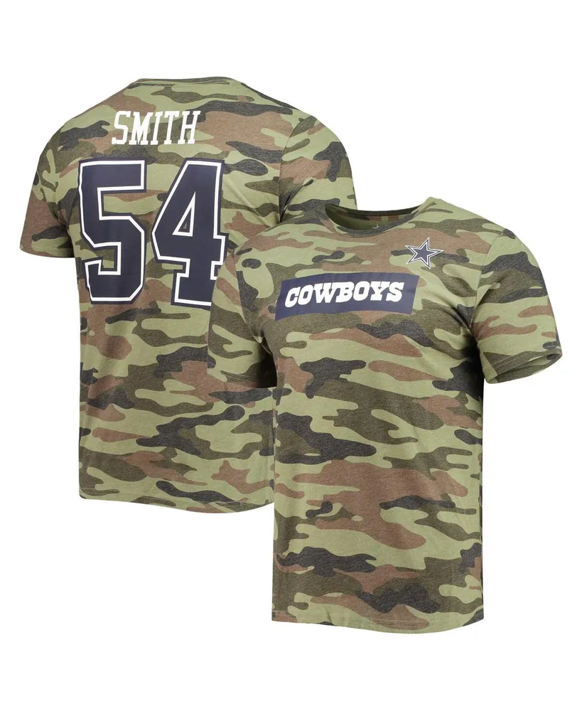 Men's Jaylon Smith Camo Dallas Cowboys Caudron Name and Number T-shirt