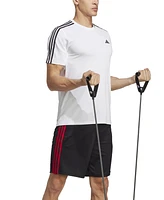 adidas Men's Train Essentials Classic-Fit Aeroready 3-Stripes 10" Training Shorts