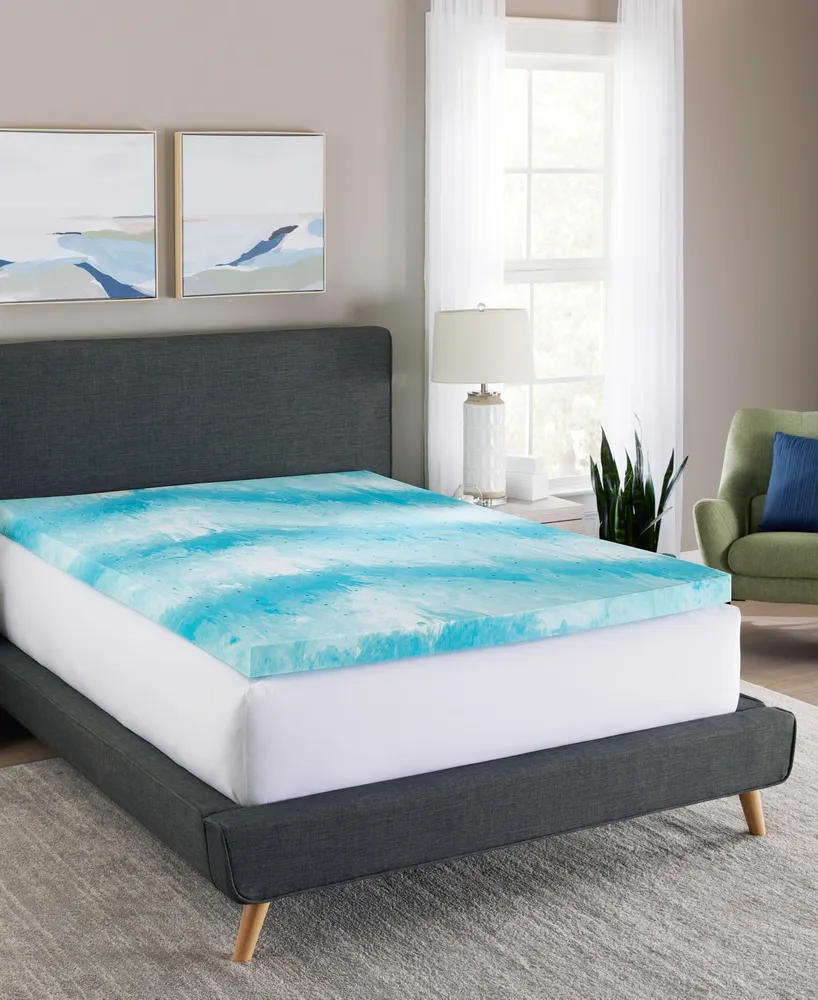 ProSleep Cooling Gel Swirl 3" Memory Foam Mattress Topper