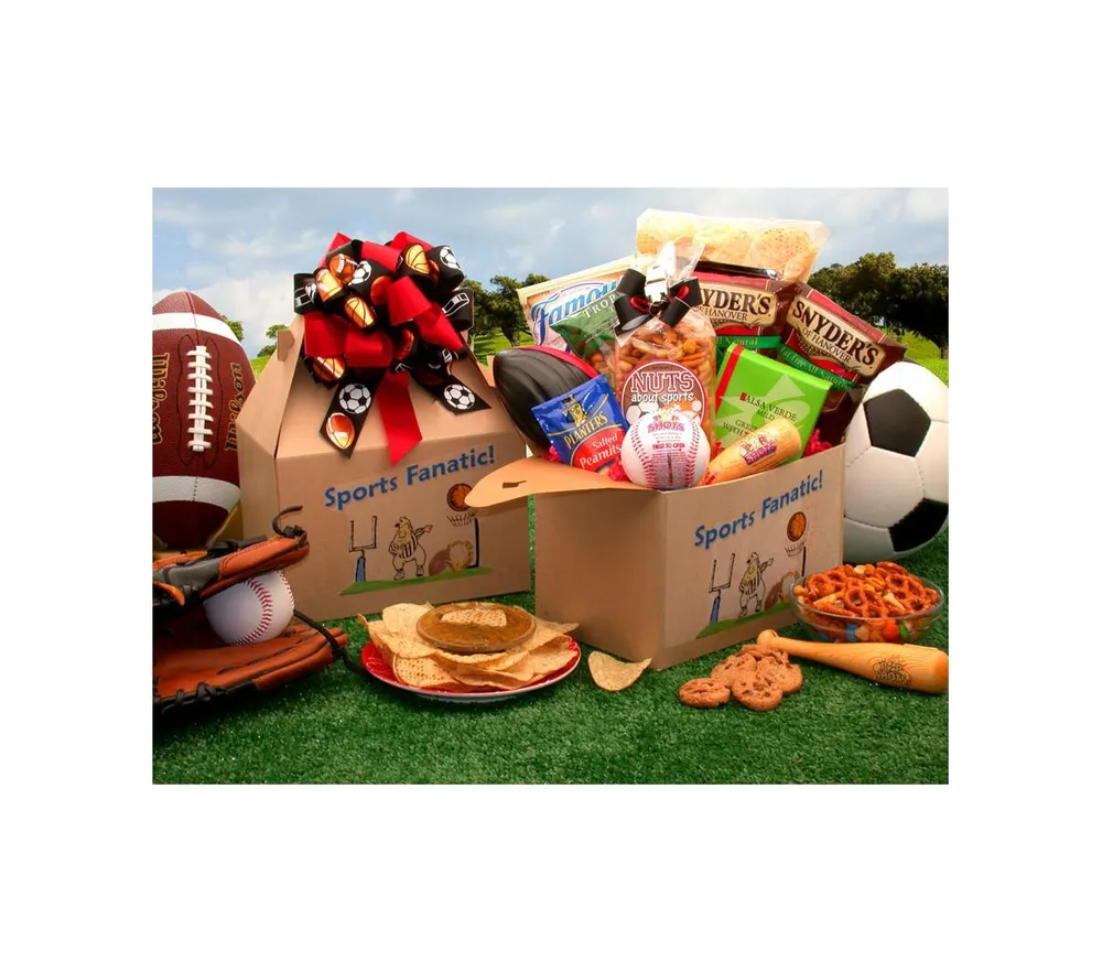 Gbds The Sports Fanatic Care Package - sports gift - gift for man - 1 Basket