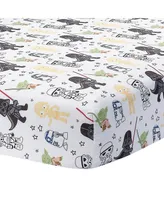 Lambs & Ivy Star Wars Classic Fitted Crib/Toddler Sheet - Yoda/Darth Vader