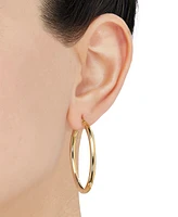 Giani Bernini Polished Tube Medium Hoop Earrings, 40mm, Created for Macy's