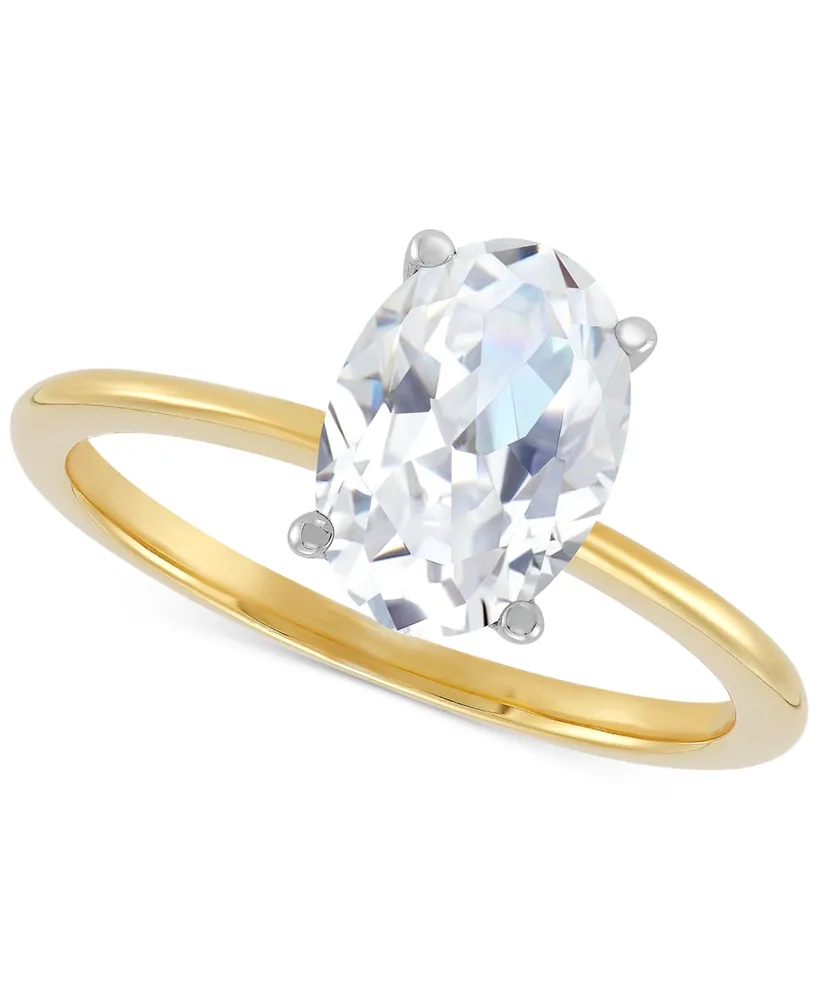 Grown With Love Igi Certified Lab Diamond Oval Solitaire Engagement Ring (2 ct. t.w.) 14k Gold