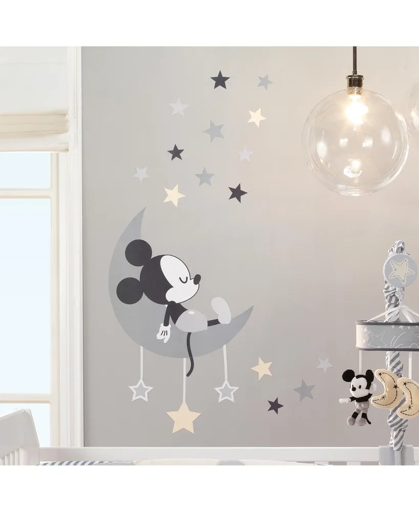 Disney Baby Mickey Mouse Gray/Yellow Celestial Wall Decals by Lambs & Ivy