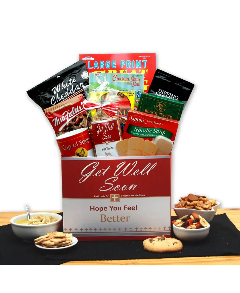 Gbds Chicken Noodle Soup Get Well Gift Box- get well soon gifts for women