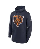 Men's Nike Navy Chicago Bears Classic Pullover Hoodie