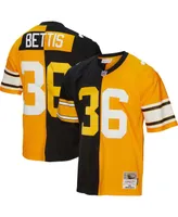 Men's Mitchell & Ness Jerome Bettis Black and Gold Pittsburgh Steelers 1996 Split Legacy Replica Jersey