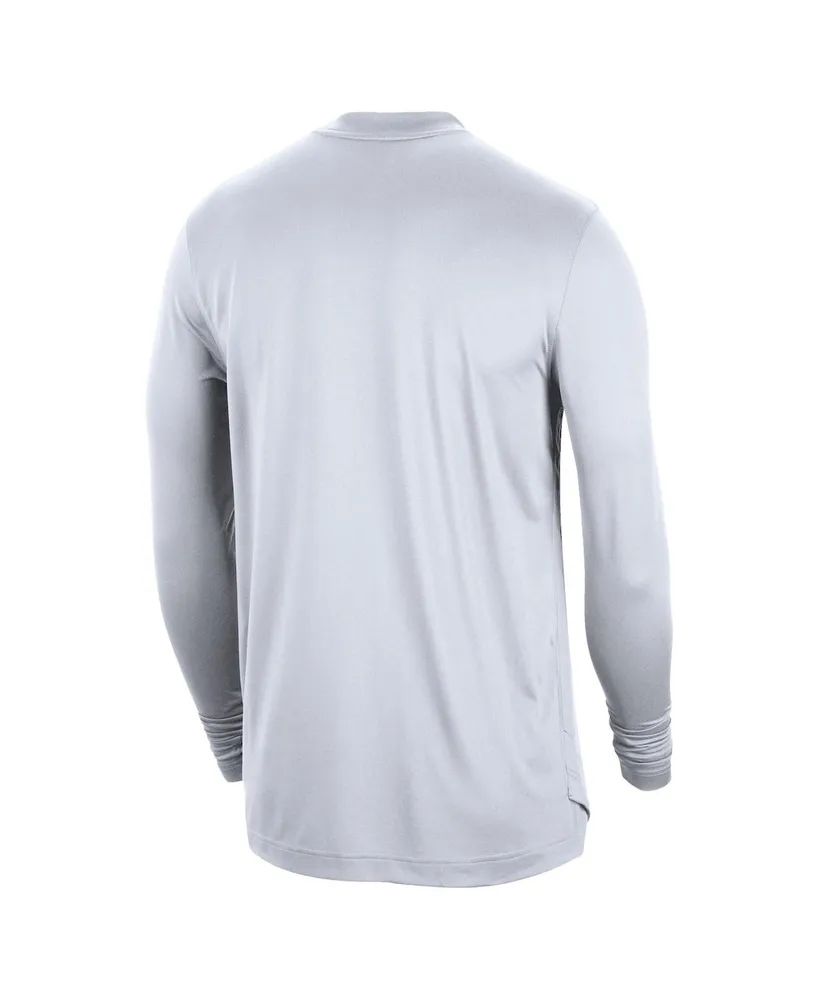 Men's Nike White Brooklyn Nets 2022/23 City Edition Pregame Warmup Long Sleeve Shooting Shirt