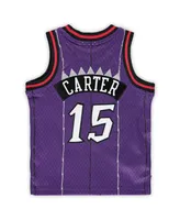 Infant Boys and Girls Mitchell & Ness Vince Carter Purple Toronto Raptors 1998/99 Hardwood Classics Retired Player Jersey