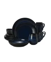 Mikasa Swirl Coupe 16 Piece Dinnerware Set, Service for 4