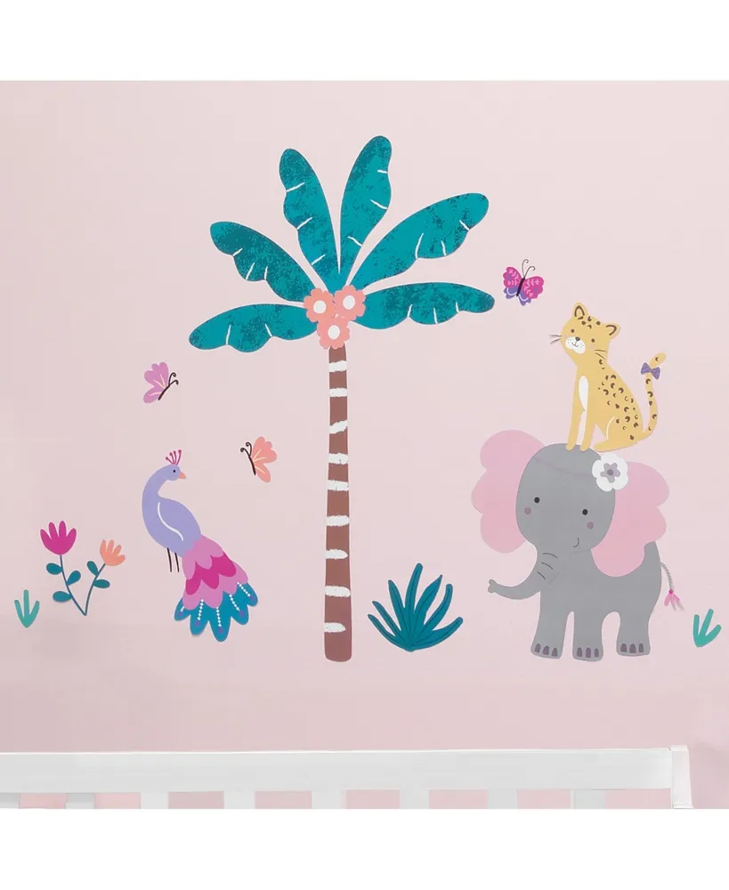 Bedtime Originals Rainbow Jungle Colorful Animals/Tree Wall Decals/Stickers