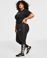 adidas Women's Linear-Logo Full Length Leggings, Xs-4X