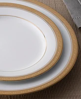 Noritake Crestwood Gold Set of 4 Dinner Plates, Service For 4