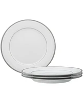 Noritake Regina Platinum Set of 4 Dinner Plates, Service For 4