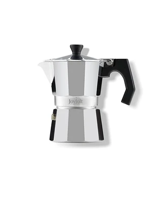 JoyJolt Italian Moka Pot Cup Capacity Stovetop Aluminium Espresso Maker