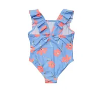 Baby Girls Beach Bloom Ruffle Shoulder Swimsuit