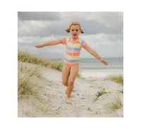 Toddler, Child Girls Good Vibes Ss Surf Suit
