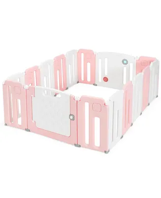 16 Panels Baby Safety Playpen Kids Activity Play Center