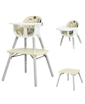 4 in 1 Baby High Chair Convertible Toddler Table Chair Set