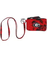 Women's Vera Bradley Georgia Bulldogs Rain Garden Zip Id Lanyard