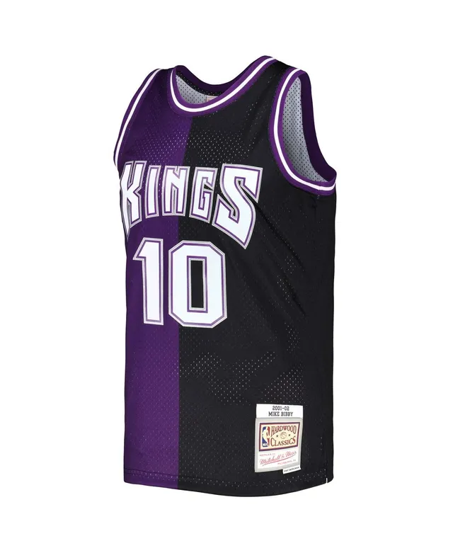 Men's Mitchell & Ness Mike Bibby Gold Sacramento Kings 2005-06 Hardwood  Classics Swingman Jersey