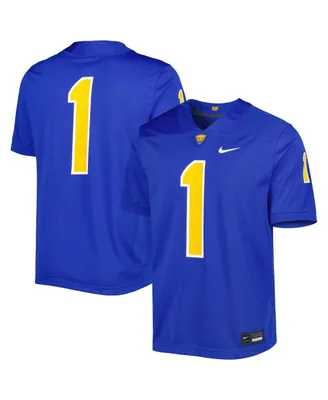 Men's Nike #1 Royal Pitt Panthers Untouchable Football Jersey